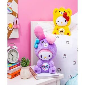 Hello Kitty X Care Bears Plush Set My Melody & Sunshine Bear Collectible Toys 10